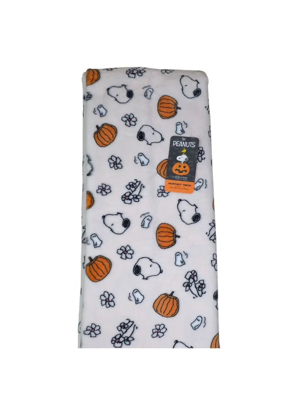 Peanuts Halloween Snoopy Velvetloft Throw Blanket 60